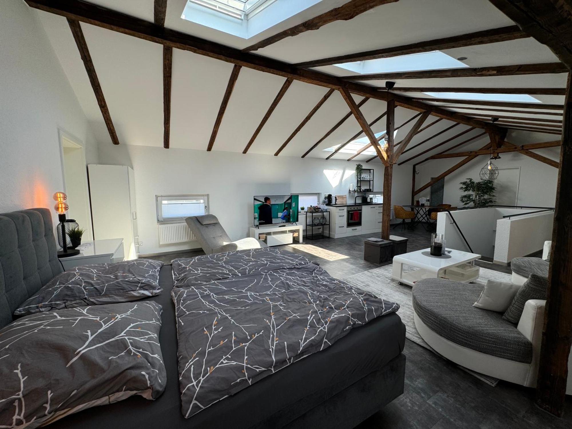 דירות Bückeburg Gleis 13 - The Loft Im Ehemaligen Lokschuppen מראה חיצוני תמונה